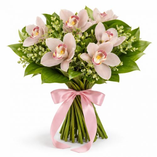 Орхидея светло розовая