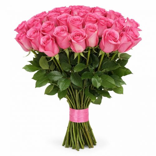 Розы Голландия розовые