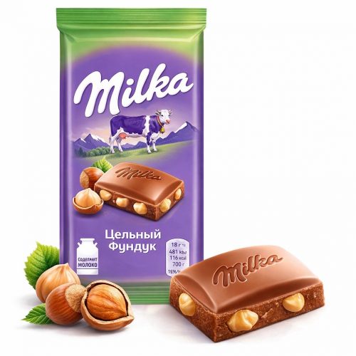 Шоколадка «Milka с цельным фундуком»
