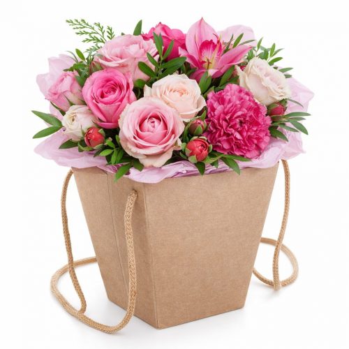 Цветочная композиция «Розовый бриз»