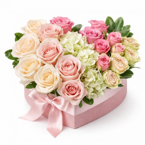 Цветочная композиция «Сердечный уют»