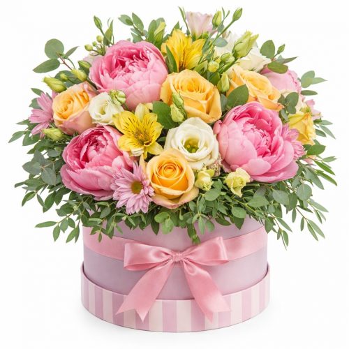 Цветы в коробке «Весенний вихрь»