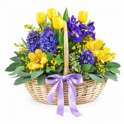 Корзина с цветами «Начало»