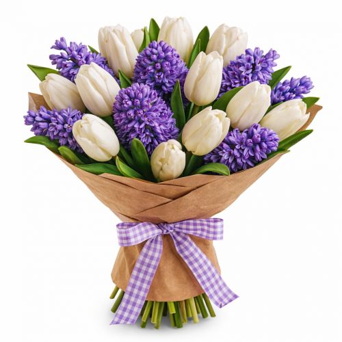 Букет из свежих цветов «Снежный бриз»