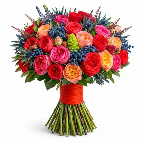 Букет цветов «Радужное великолепие»