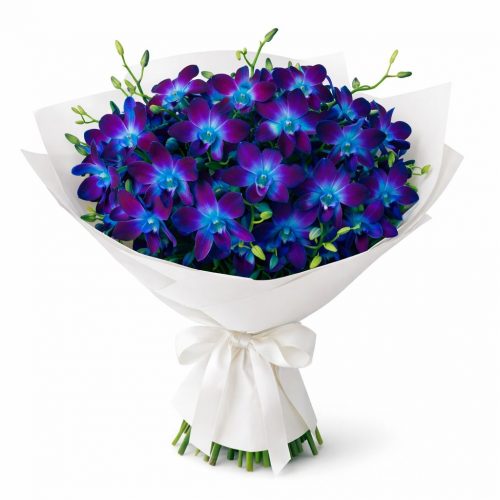 Букет цветов «Синий мираж»