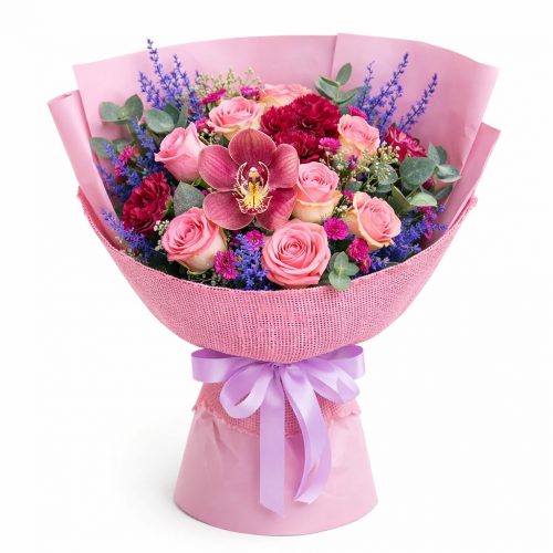 Флористический букет «Ночная фантазия»