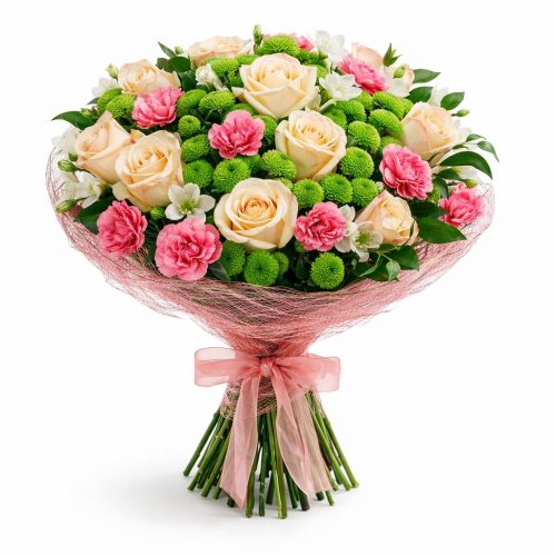 Флористический букет «Цветочная фантазия»