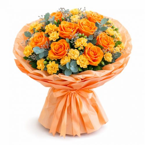 Цветочный букет «Оранжевое чудо»