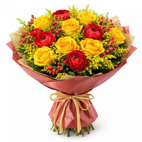 Цветочный букет «Осенний шарм»